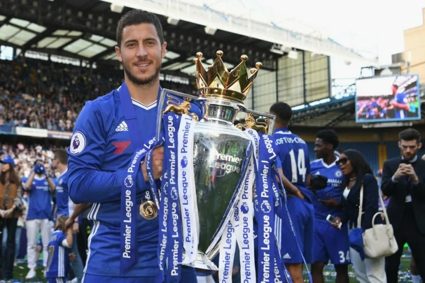 Eden Hazard giành được nhiều danh hiệu cao quý cùng Chelsea. Chuyển nhượng Ngoại Hạng Anh 09/10/2023 Nguồn- Getty
